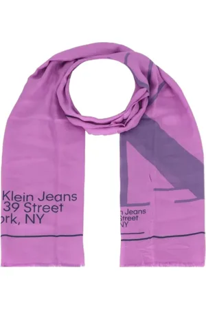 Calvin Klein Akcesoria, Kobieta, Fioletowy, ONE SIZE, Elegancki szal