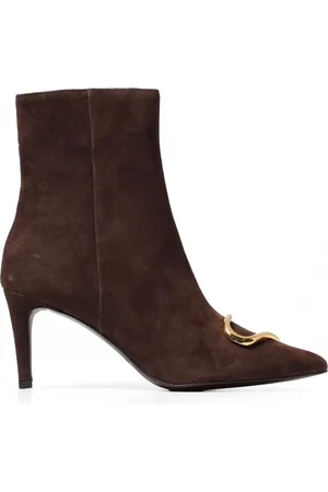 Coccinelle Buty, Kobieta, brązowy, 40 EU, Zamsz, Brązowe Botki z Zamszu