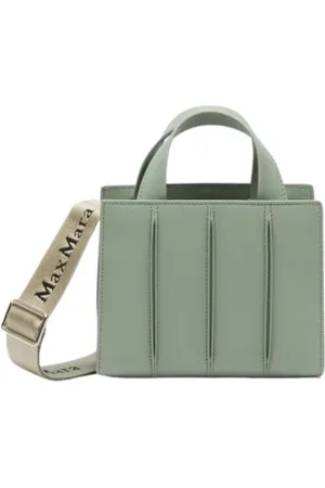 Max Mara Torebki, Kobieta, Zielony, ONE SIZE, Skóra, Modna mini torebka skórzana Whitney
