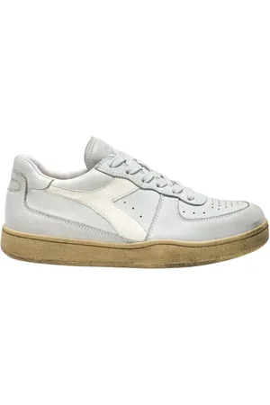 Diadora Buty, Mężczyzna, Biały, 40 EU, Skóra, Używane sneakersy do koszykówki z niską cholewką