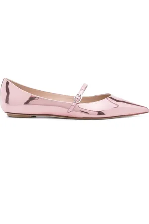 Stuart Weitzman Buty, Kobieta, Różowy, 40 EU, Skóra, Baleriny Mary Jane