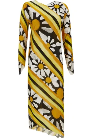 Marni Sukienki, Kobieta, Żółty, L, Sukienka Daisy Euphoria