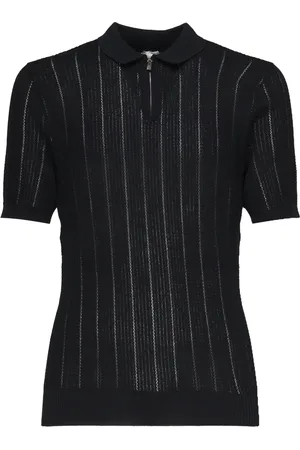 ELEVENTY Koszulki, Mężczyzna, Niebieski, 3XL, Niebieska Koszulka Polo w Paski Zamek