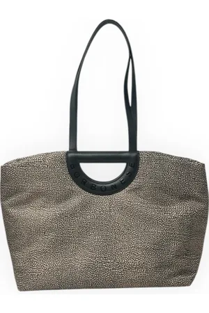 Borbonese Torebki, Kobieta, Beżowy, ONE SIZE, Duża torba na ramię typu shopper
