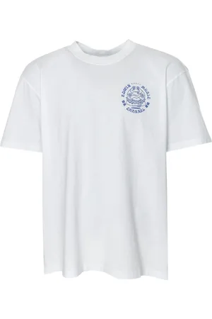 Edwin Koszulki, Mężczyzna, Biały, S, T-shirt z grafiką kanału muzycznego