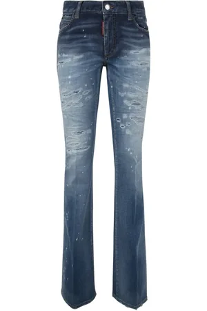 Dsquared2 Jeansy, Kobieta, Niebieski, S, Denim, Jeansyy Flare