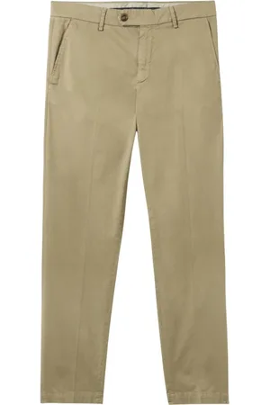 Brooks Brothers Spodnie, Mężczyzna, Zielony, W36, Bawełna, Regular Fit Stretch Bawełniana Chinówka z Gabardyny