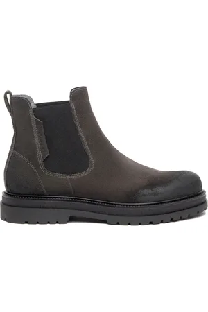 Nero Giardini Buty, Mężczyzna, Czarny, 42 EU, Skóra, Czarne skórzane botki do kostki