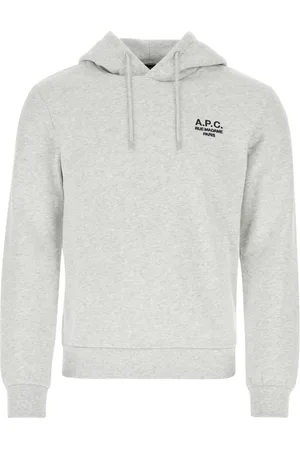 A.P.C. Bluzy, Mężczyzna, Szary, XL, Bawełna, Szara melanżowa bluza bawełniana