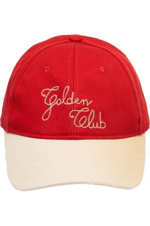 Golden Goose Akcesoria, Kobieta, Czerwony, ONE SIZE, Czerwony Kaptur z Logo Haft