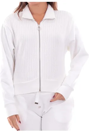 Colmar Bluzy, Kobieta, Biały, S, Biała bluza rozpinana na zamek