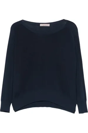 D.EXTERIOR Swetry, Kobieta, Niebieski, S, Stylowy Polo T-shirt w Niebieskim