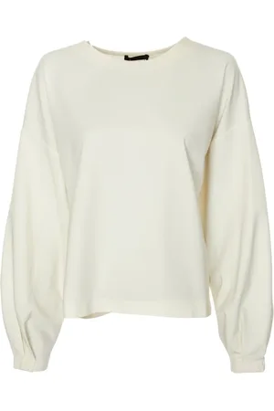 Drykorn Bluzy, Kobieta, Biały, XL, Bluza Gadessy z dekoltem w łódkę