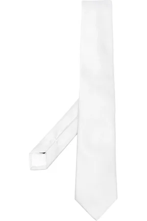 Emporio Armani Akcesoria, Mężczyzna, Beżowy, ONE SIZE, Jedwabny Krawat Ottoman