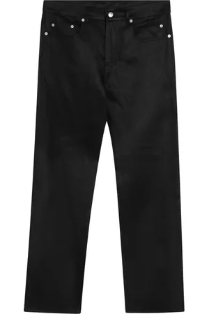 Rick Owens Spodnie, Mężczyzna, Czarny, W32, Spodnie Slim Fit