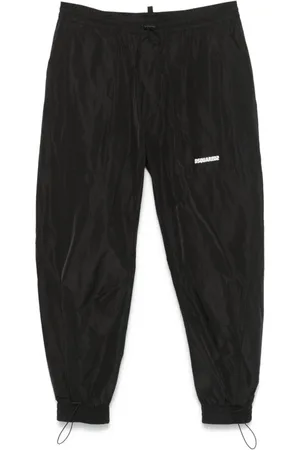 Dsquared2 Spodnie, Mężczyzna, Czarny, L, Bawełna, Spodnie dresowe