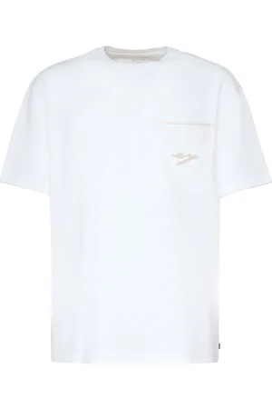 ELEVENTY Koszulki, Mężczyzna, Biały, S, Bawełna, Biały T-shirt