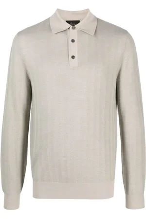 BRIONI Koszulki, Mężczyzna, Beżowy, M, Polo Shirts