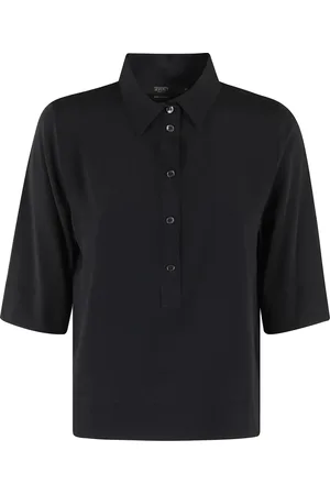 SEVENTY BY SERGIO TEGON Koszulki, Kobieta, Czarny, S, Klasyczne Polo Sweter w Czarnym
