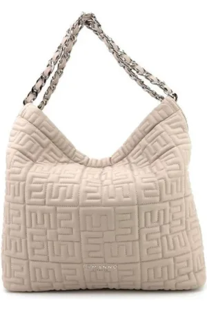 ERMANNO SCERVINO Torebki, Kobieta, Beżowy, ONE SIZE, Skóra, Torebka Hobo Polly