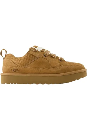 UGG Buty, Kobieta, Beżowy, 37 EU, Lowmel Shearling Sneakers - Brązowe