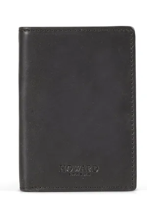 Howard London Akcesoria, Mężczyzna, Czarny, ONE SIZE, Skóra, Czarny skórzany portfel