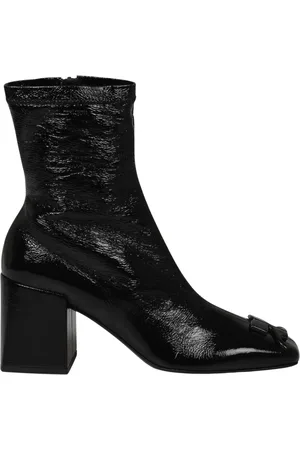 Courrèges Buty, Kobieta, Czarny, 36 EU, Bawełna, Botki Heritage z winylu