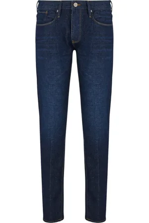 Emporio Armani Jeansy, Mężczyzna, Niebieski, W30, Bawełna, Dżinsy Slim-Fit