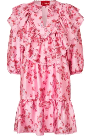 Crās Sukienki, Kobieta, Różowy, M, Salvie Dress