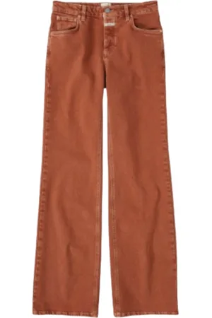 Closed Jeansy, Mężczyzna, brązowy, W32, Bawełna, Dżinsy Slim Fit Flared