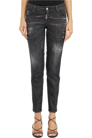 Dsquared2 Jeansy, Kobieta, Czarny, XS, Denim, Denim Jennifer Pants