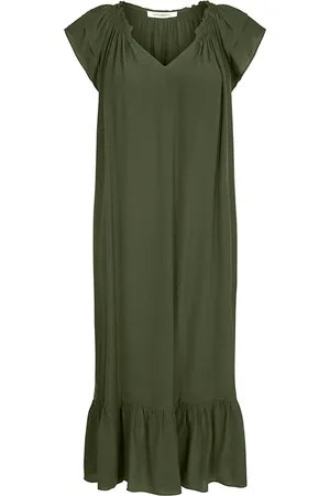Co`Couture Sukienki, Kobieta, Zielony, XS, Poliester, Codzienna Sukienka Maxi