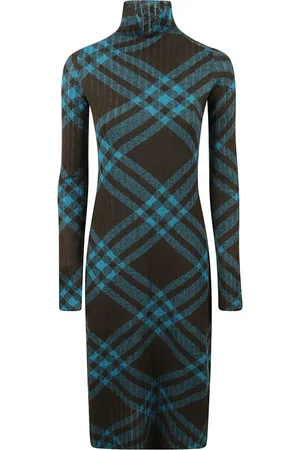 Burberry Sukienki, Kobieta, Czarny, S, Wełna, Sukienka dzianinowa