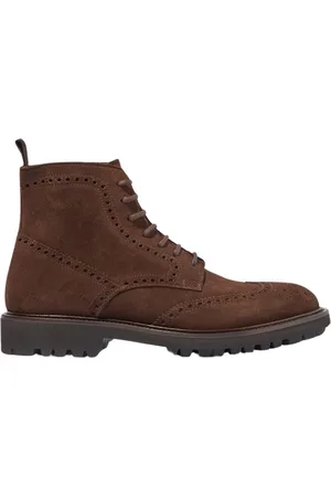 Scarosso Buty, Mężczyzna, brązowy, 41 1/2 EU, Zamsz, Thomas Suede Lace-up Boot