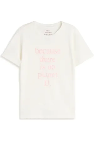 ECOALF Koszulki, Kobieta, Biały, S, Bawełna, Minimalistyczny T-shirt