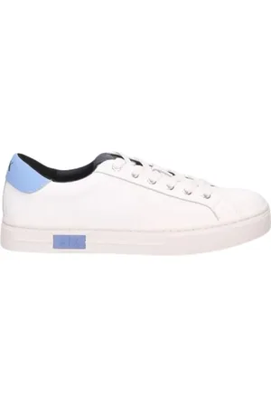 Armani Exchange Buty, Kobieta, Biały, 36 EU, Skóra, Białe Buty Na Sznurowadła Elegancki Styl