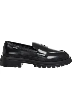 Moschino Buty, Kobieta, Czarny, 36 EU, Skóra, Wsuwane buty Casual w jednolitym kolorze