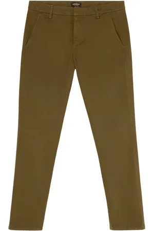 Dondup Spodnie, Mężczyzna, Zielony, W40, Slim Chino Trousers