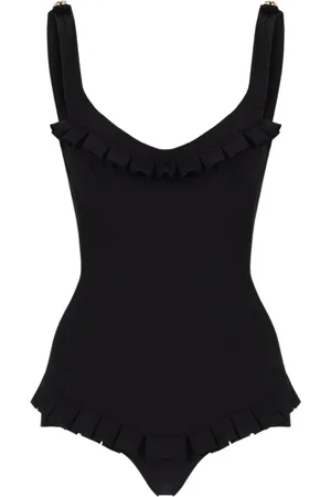 Dsquared2 Stroje kąpielowe, Kobieta, Czarny, S, Czarny Gorsetowy Strój Kąpielowy