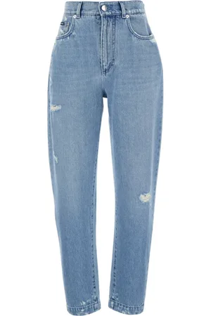 Dolce & Gabbana Jeansy, Kobieta, Niebieski, S, Denim, Carrot Leg Jeansy