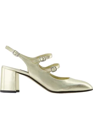 Carel Buty, Kobieta, Żółty, 38 EU, Skóra, Paryskie Czółenka Mary Janes