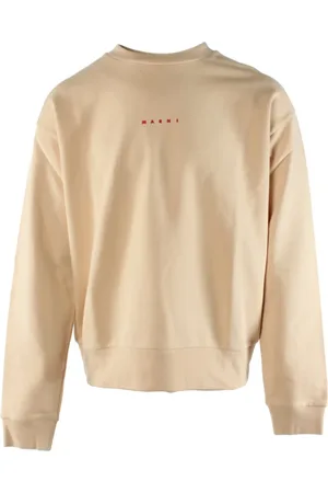 Marni Bluzy, Mężczyzna, Beżowy, L, Bawełna, Beżowy bawełniany sweter