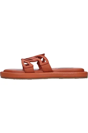 Casadei Buty, Kobieta, Pomarańczowy, 37 EU, Skóra, Klapki