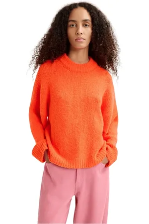 Essentiel Antwerp Swetry, Kobieta, Czerwony, S, Dzianinowy sweter Genlight Pull
