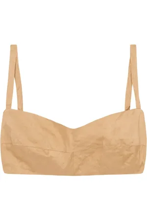 Cortana Koszulki, Kobieta, Żółty, S, Rayon, Peaches Bustier Top