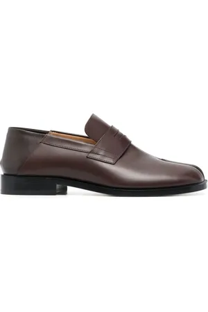 Maison Margiela Buty, Kobieta, brązowy, 37 EU, Skóra, Tabi Toe Mokasyny