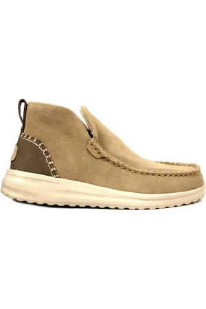 Hey dude Buty, Kobieta, Wielobarwność, 36 EU, Zamsz, Beżowy Zamszowy But Chukka
