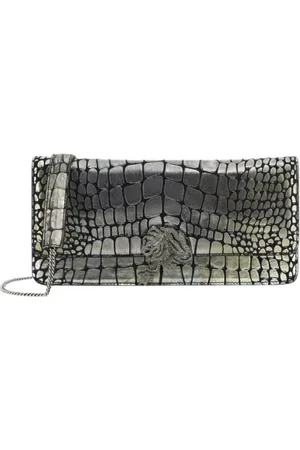 Roberto Cavalli Torebki, Kobieta, Szary, ONE SIZE, Skóra, Mini Roar Bag