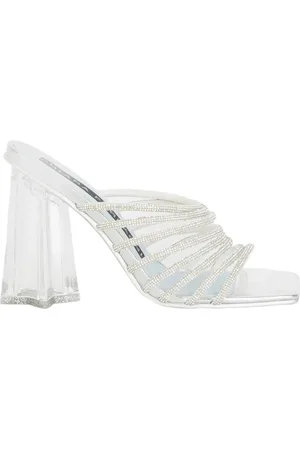 Chiara Ferragni Buty, Kobieta, Szary, 39 EU, Skóra, Czółenka na obcasie typu mule