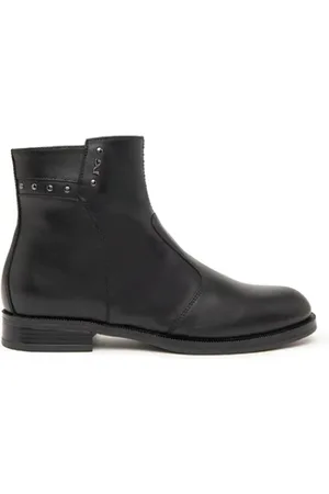 Nero Giardini Buty, Kobieta, Czarny, 36 EU, Skóra, Włoskie Skórzane Botki